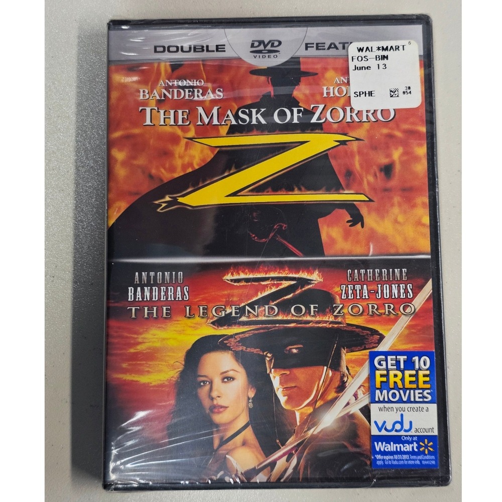 Zorro Double Feature The Mask of Zorro & The Legend of Zorro DVD New Sealed